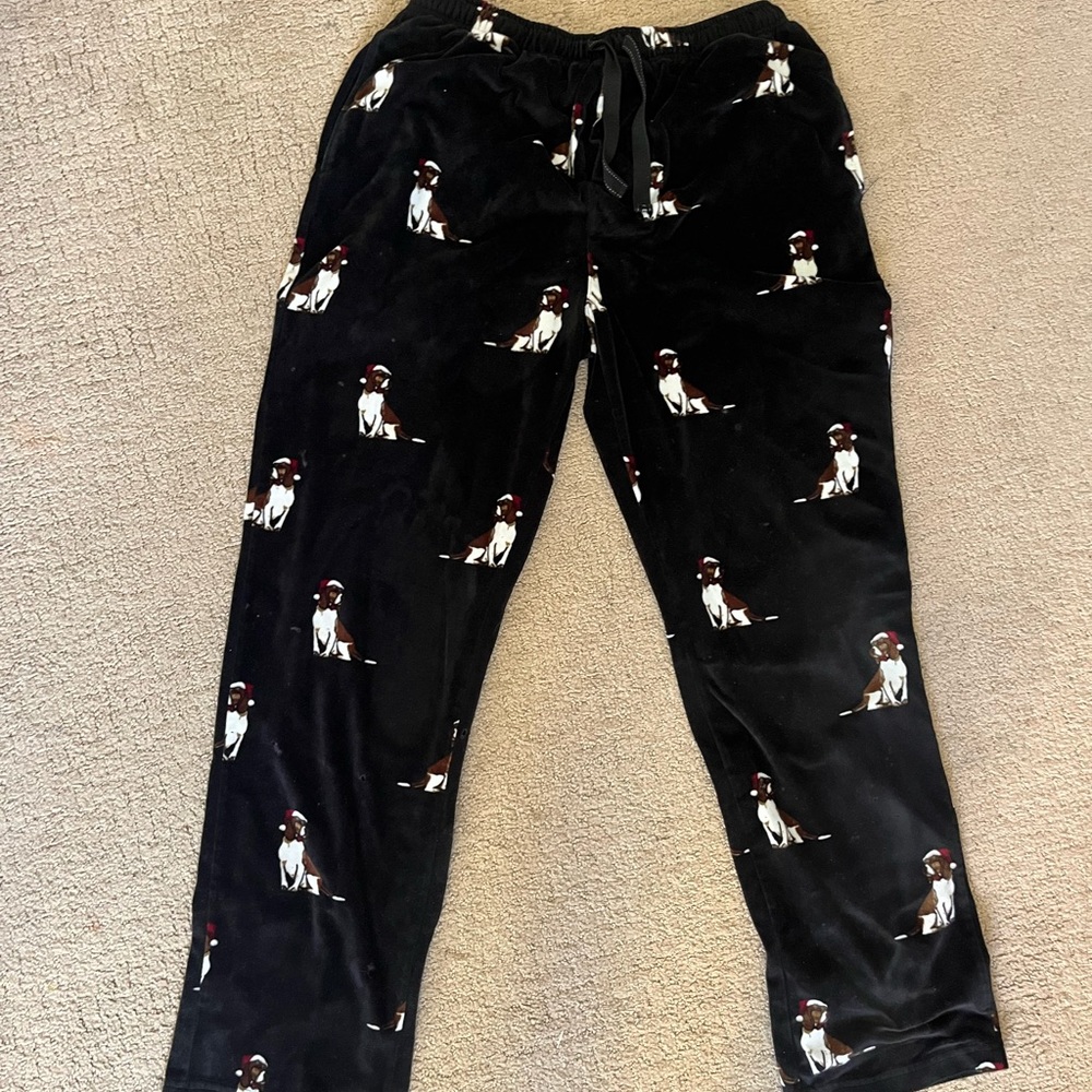 dog santa hat pajamas